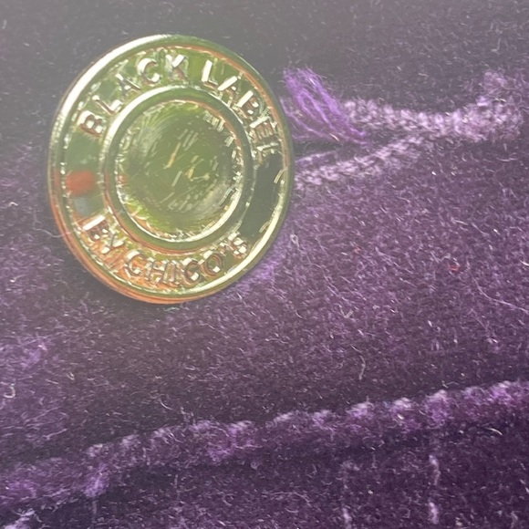 NWOT Chico’s Deep Purple Velvet Pants, Sz1, M,See measurements in photos below. - Picture 3 of 9